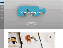 Tablet Screenshot of cuestiondegustos.com